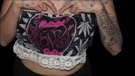 Medicated Up-cycle top💗